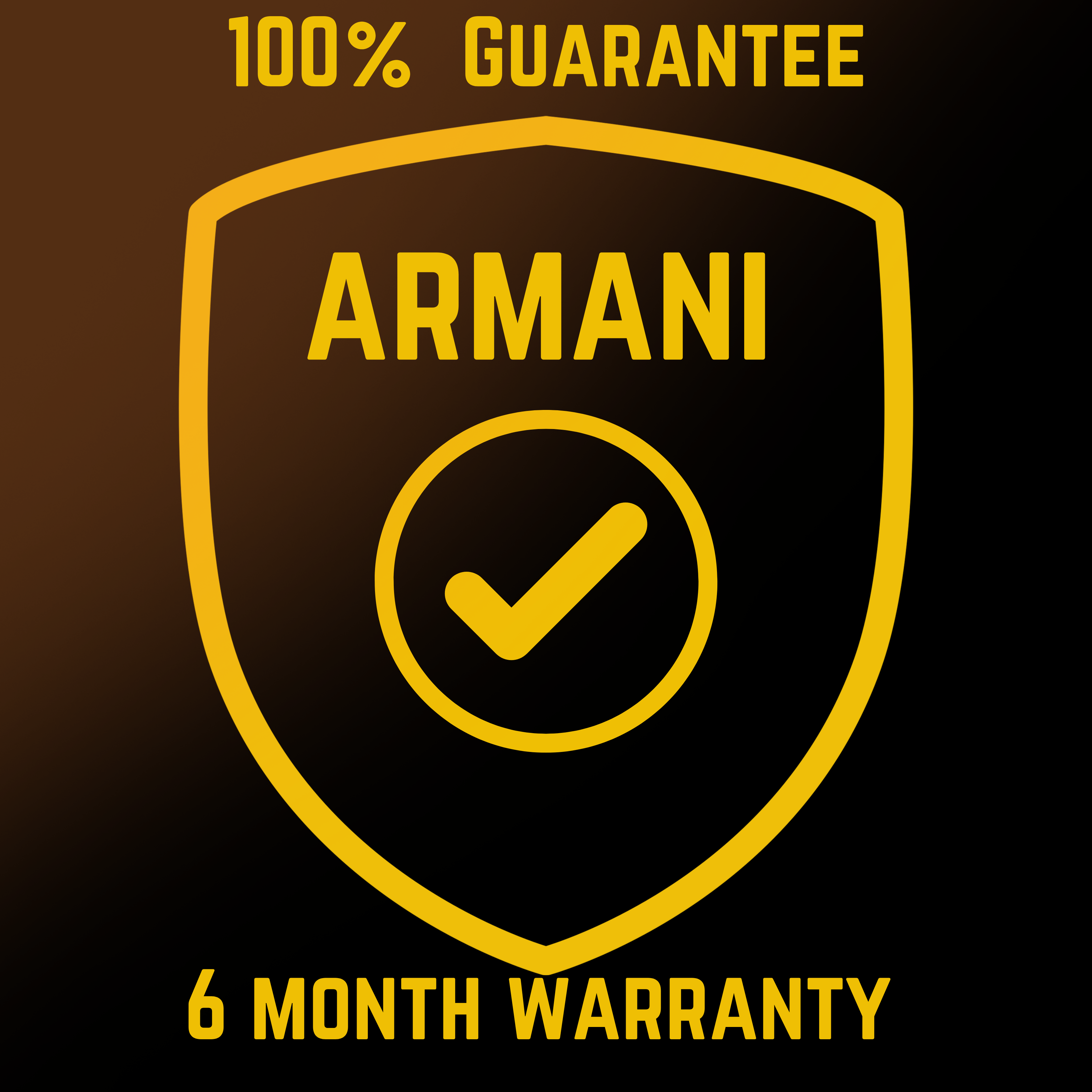 Armani 100% Guarantee